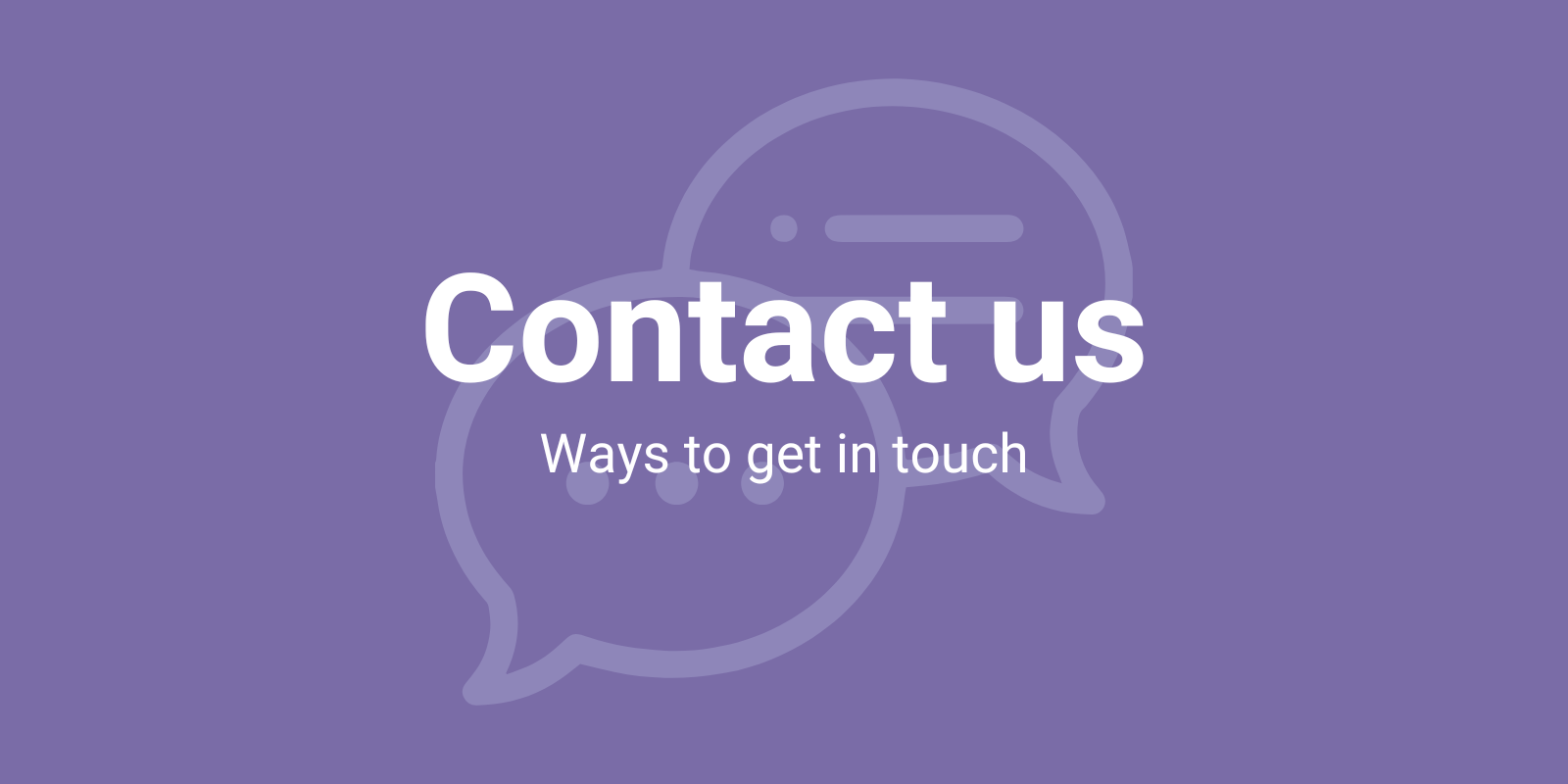 contact us block
